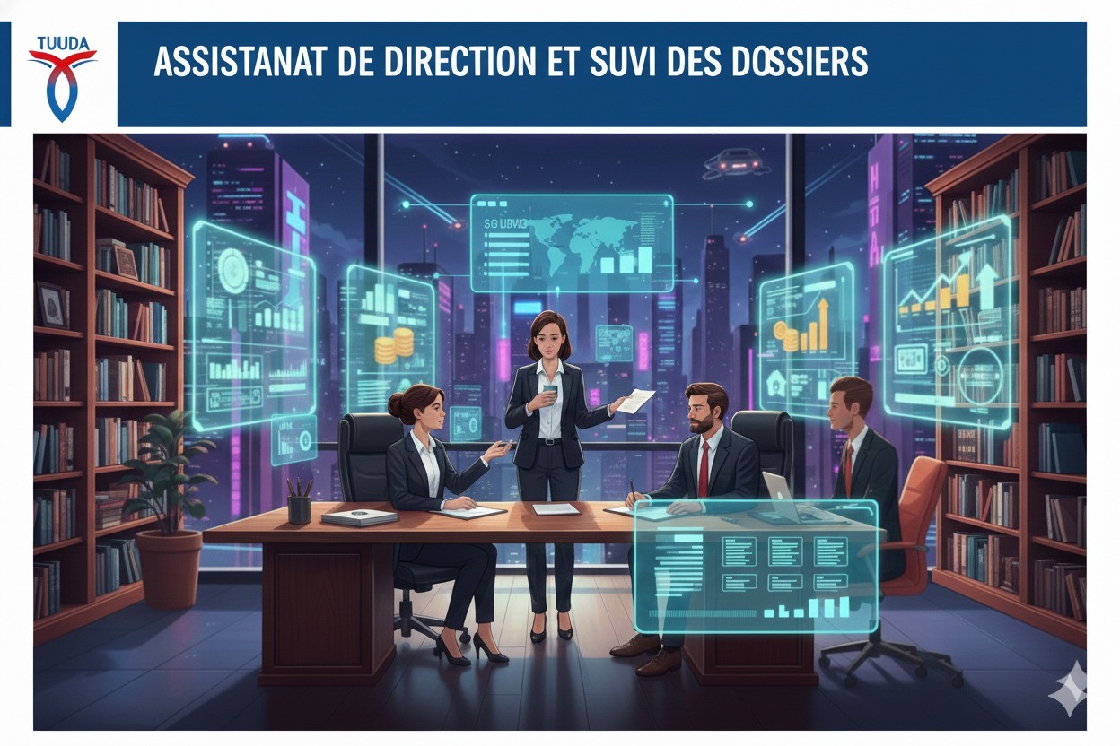 Assistanat de direction et suivi des dossiers